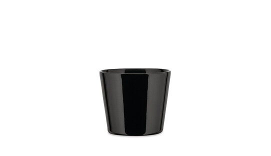 Kleine Espresso-Becher »Tonale« | Design: David Chipperfield | Steinzeug | schwarz | Alessi | max. 80 ml | ohne Untertasse