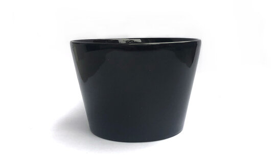 Cappuccino-Becher »Tonale« | Design: David Chipperfield | Steinzeug | schwarz | Alessi | max. 250 ml | ohne Untertasse