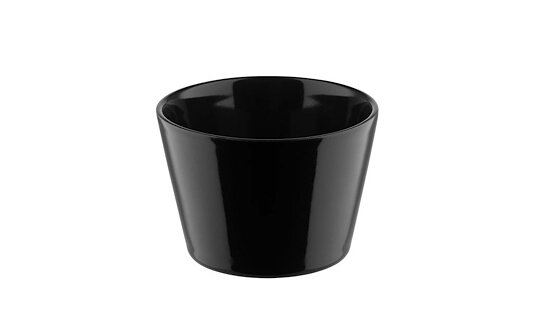 Cappuccino-Becher »Tonale« | Design: David Chipperfield | Steinzeug | schwarz | Alessi | max. 250 ml | ohne Untertasse