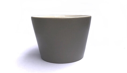Cappuccino-Becher »Tonale« | Design: David Chipperfield | Steinzeug | helles Grau | Alessi | max. 250 ml | ohne Untertasse