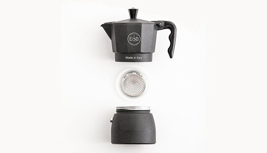 Upgrade für den Espressokocher | E&B Competition Moka Filter | passend für Alessi, Ancap, Bialetti, Ilsa | 2 Tassen | ø 48 mm