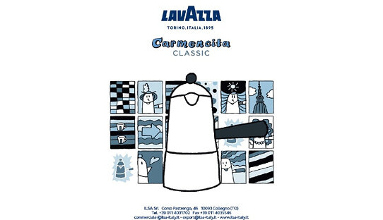 Espressokocher Lavazza »Carmencita« | Design: Marco Zanuso | Aluminium | 4 Grössen | nicht für Induktion | nicht für Linkshänder | Made in Italy
