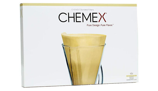 Chemex Papierfilter ungebleicht & ungefaltet für die kleine Chemex | FP-2N | 3 Tassen