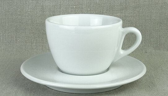 6 Tassen Untertassen Cappuccinotassen Porzellan Cappucino Kaffeetassen Teetasse 
