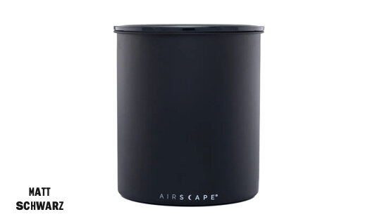AirScape Aufbewahrungsdose | Edelstahl | schwarz matt | 1.000 gr