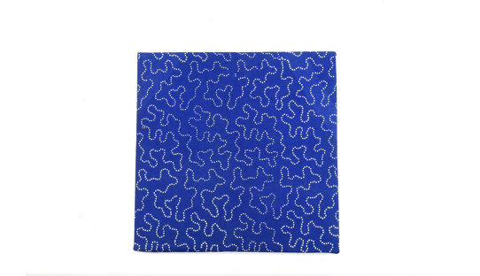 Moka Consorten Special-Edition | Reinald Nohals Blaudrucke | Platte bespannt | Handmade in Berlin | 20,5 x 20,5 cm