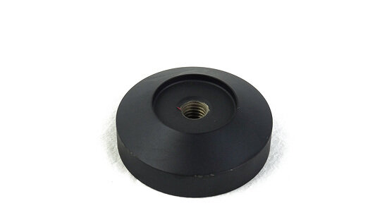 Tamper Basis beschichtet | schwarz | M10-Gewinde | ø 58.5 mm | flach | Made in Italy