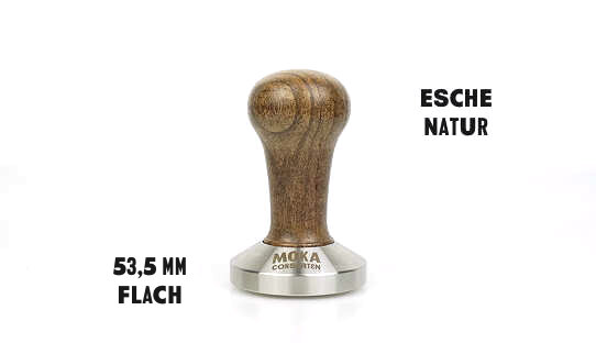 Moka Consorten Tamper special edition #4 für 9Barista | ø 53,5 mm | flach | verschiedene Griffe | Made in Italy