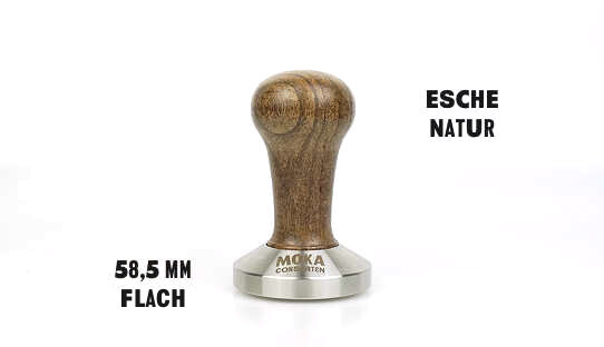 Moka Consorten Tamper special edition #3 | ø 58,5 mm | flach | verschiedene Griffe | Made in Italy