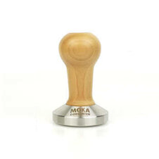 Moka Consorten Tamper special edition #4 für 9Barista | ø 53,5 mm | flach | Made in Italy | IMS Alu silber