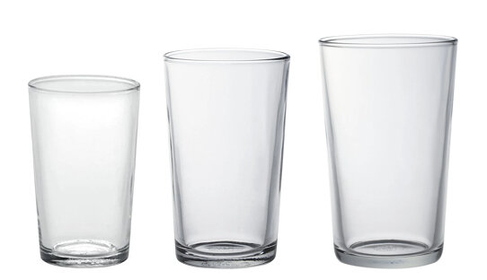 Glas für Cappuccino, Wasser, Saft | »Unie« | Duralex | 3 verschiedene Grössen | Made in France