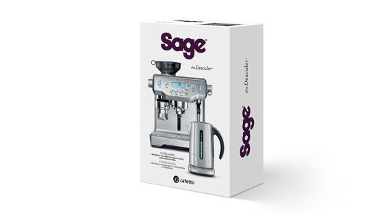 Breville | Sage Entkalker für Espresso- und Kaffeemaschine, Wasserkocher | 4 Tütchen à 25 gr