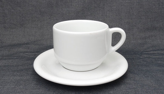 Cappuccino- und Filterkaffee-Tasse »Bistrot« | weiss | Made in Italy | Ancap (max 210 ml)
