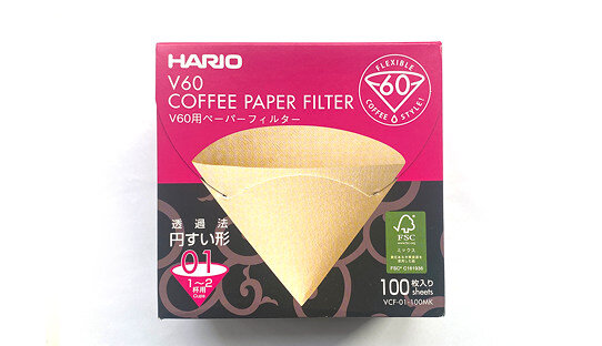 Hario Papierfilter | 01 | 1-2 Tassen | für Dripper | Filterkaffee | Made in Japan