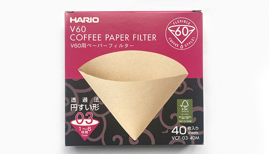 Hario Papierfilter | 03 | 1-6 Tassen | für Dripper | Filterkaffee | Made in Japan