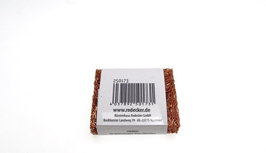 Redecker kleines Kupfer-Pad | Espressomaschinen-Pflege | 5 x 4 cm | nur nass verwenden