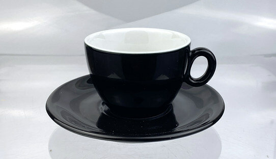 6 x Gastro-Cappuccino-Tasse »Alba« | schwarz | A + B-Ware